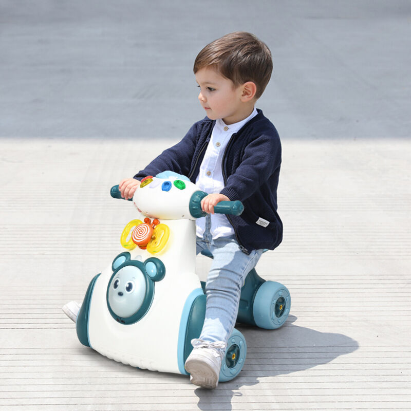 Baby Ride On Scooter Musical Balance Toy Toddler Walker Activity Center for Kids