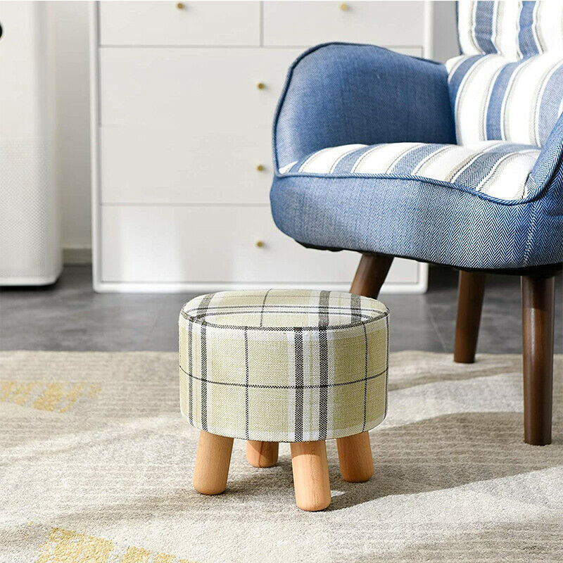 Small Footstool Foot Rest Stool Pouffe Ottoman For Living Room Removable Cover