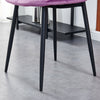 Set of 4 Velvet Dining Chairs Side Chair Metal Legs Dining Room Living Room Home
