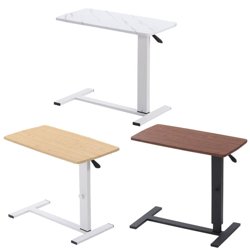 MDF Marble White Overbed Chair Table Height Adjustable Laptop Desk Dining Coffee