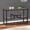 Industrial Console Table Bookshelf Rustic Wood Shelf Table Hallway Living Room