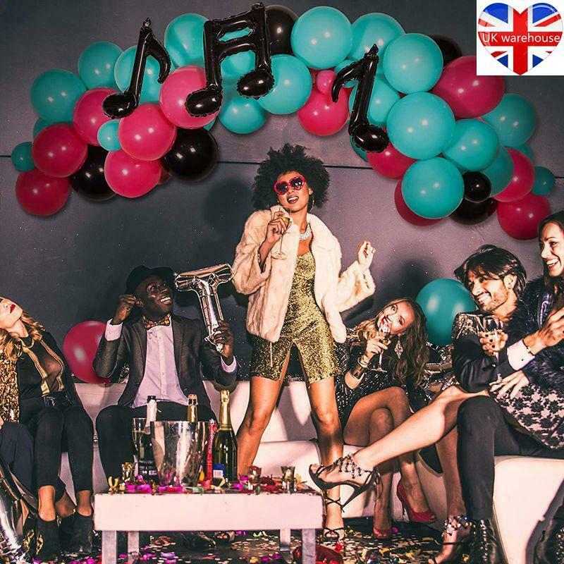 139Pcs Balloon Arch Kit Tik Tok Music Theme Birthday Party Decorations UK