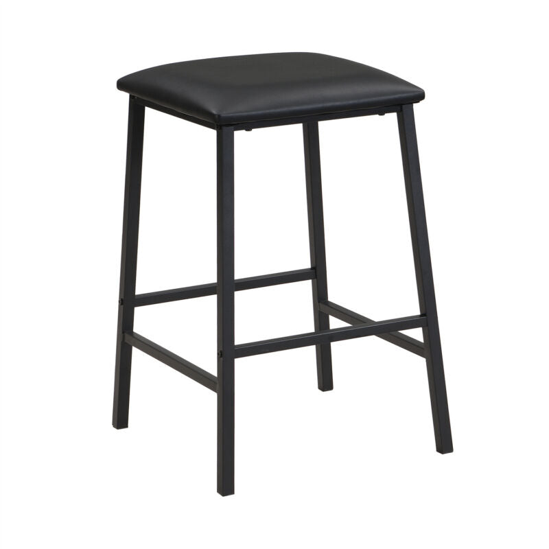 Dining Set Breakfast Bar Table and 3 Stools Industrial Kitchen Dining Room MA