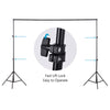 2x2m Photo Backdrop Stand Adjustable Photo Background Support Stand +3 Clamps