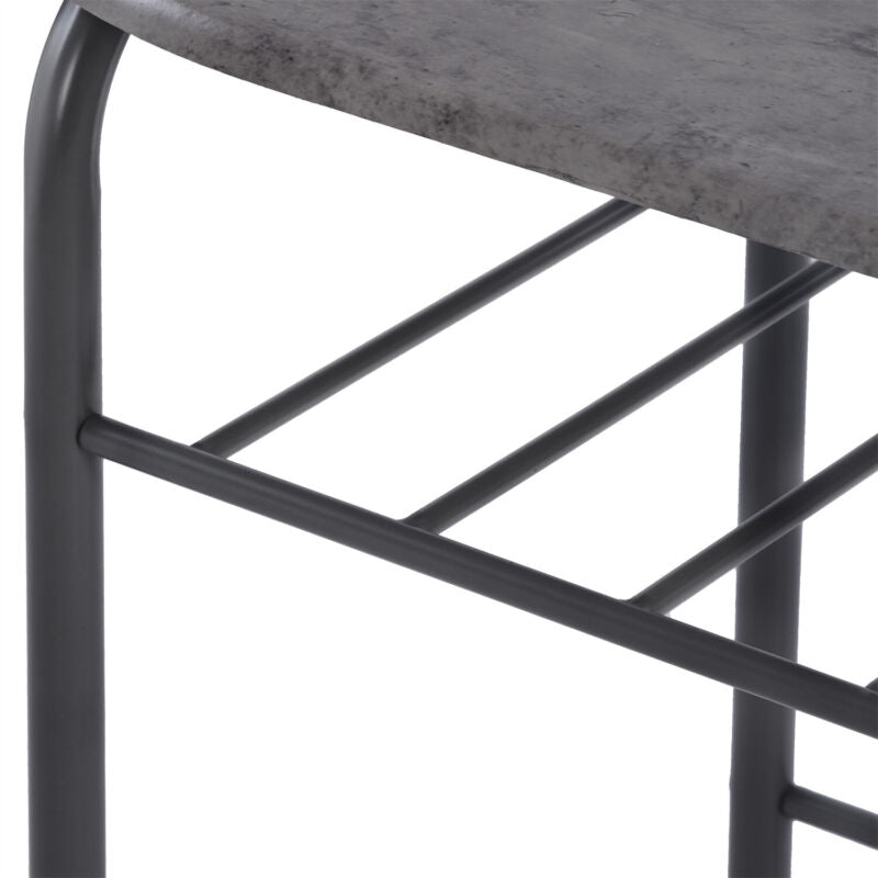 3pcs Dining Table Set and 2 Stools Breakfast Bar for Dining Room/ Kitchen MJ