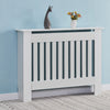 109cm MDF Radiator Cover Wall Cabinet Wide Wood Slats Vertical Grill White DIY