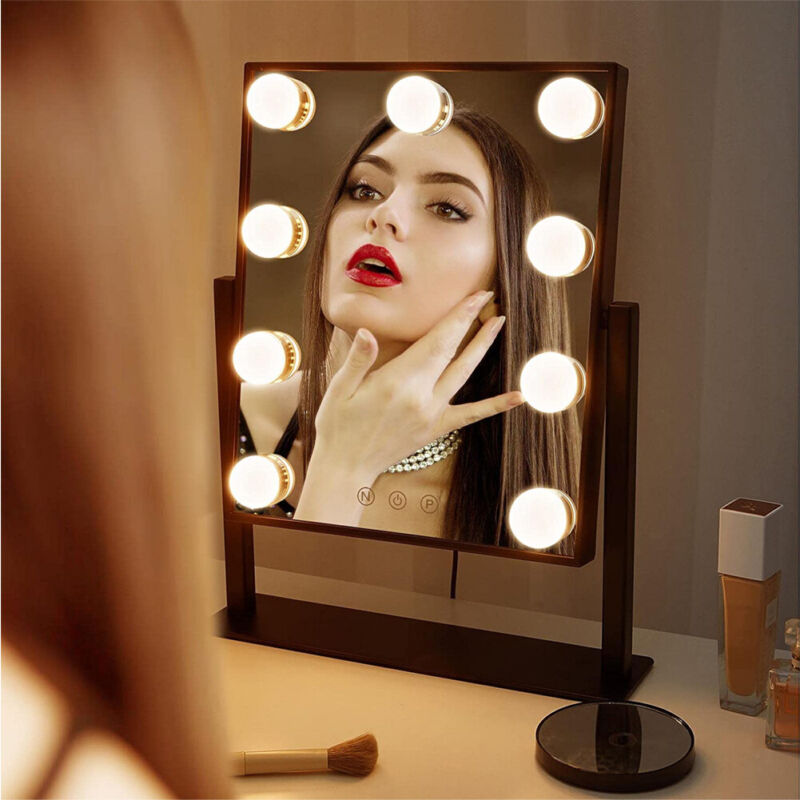 USB Dimmable LED Hollywood Makeup Mirror Dressing Mirrors LED Make-Up Mirrors