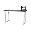 Black Computer Desk Laptop Table Office Desk with Bookcase Home Office Study BN
