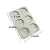 6 Cavities Silicone Rectangle Handmade Soap Cake Making Mold Craft Supplies UK