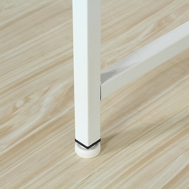 Computer Laptop Table Desk Wood Top Study Office Home Workstation Black/White