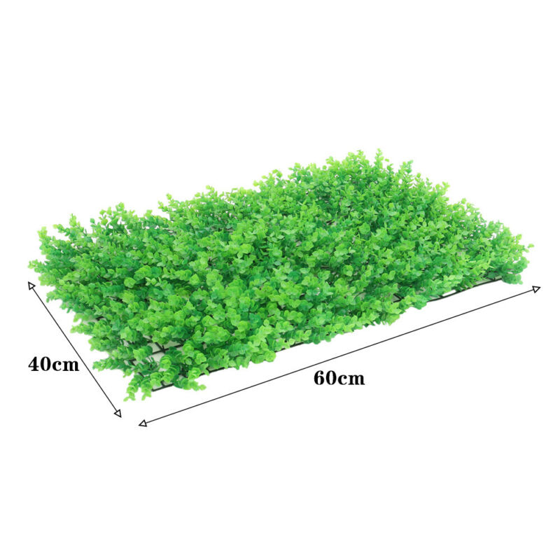 18 Pcs Artificial Plant Wall Fence Greenery Panel Decor Foliage Hedge Grass Mat