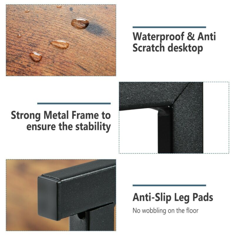 Folding Computer Desk Folding Laptop PC Table Home Office Study Gaming Desk UK