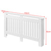 152cm MDF Radiator Cover Wall Cabinet Wide Wood Slats Vertical Grill White DIY