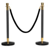 6 Polished Steel Queue Rope Barrier Posts Stands Crowd Control Stanchion 1.5M