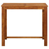 7 Piece Garden Bar Set Solid Wood Acacia Q0N4