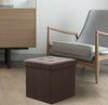 Ottoman Footstool Portable Seat Storage Chest Space-saving Cube Living Room Home
