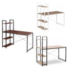 Computer Desk w/ 3 Tier Storage Shelves Office Laptop Workstation Study Writing