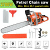 2700W 2-Stroke 52CC Petrol Chainsaw Easy Start E-Start Chain Saw 20" Heavy Duty