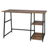 Computer Desk with 2 Tier Storage Shelves Study Writing Laptop Table Workstation