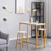 Bar Table Bar Stool Dining Table and 2 Chairs Set for Kitchen Dining Room