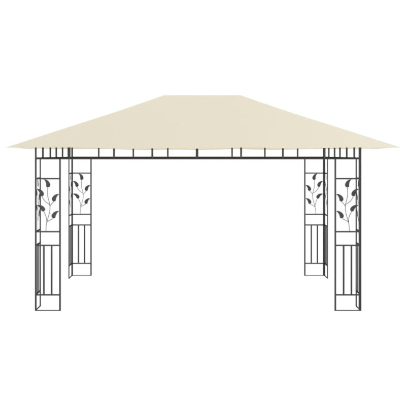 Gazebo with Mosquito Net and String 4x3x2.73 m 180 g/m² V9F1