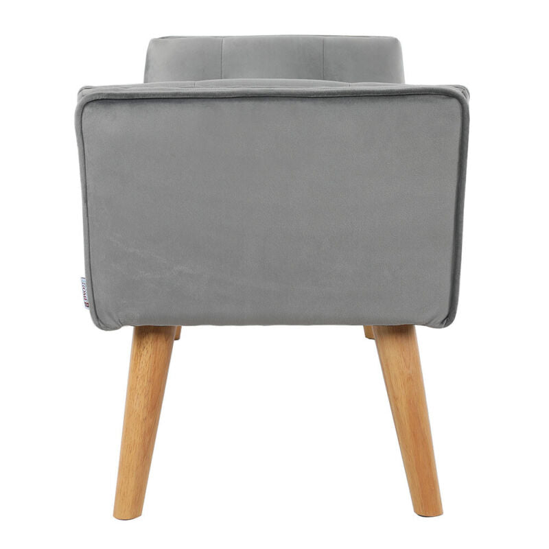 Cozy Chenille/Velvet Bench Bedside Footstool Window Seat Soft Bed End Sofa Chair