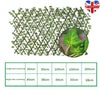 Garden Screening Expanding Trellis Fence Privacy Screen Artificial Ivy Leaves7
