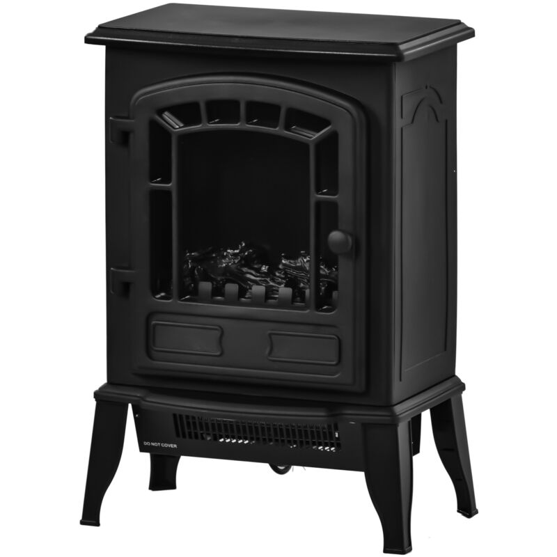 Electric Fireplace Log Burning Flame Effect Stove Fire Heater Thermal Wood 2000W