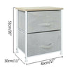 Fabric Chest of Drawers Bedside Cabinet Table Night Stand Storage Unit Cupboard