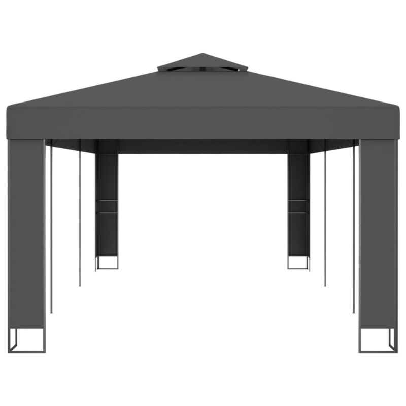 Gazebo with Double Roof 3x6 m Anthracite V1Y1