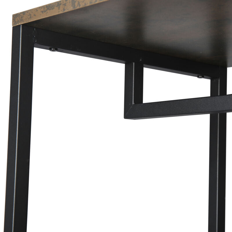 Clothes Rail w/ 4 Tiers Storage Shelves Garment Dress Hanging Display Stand Rack