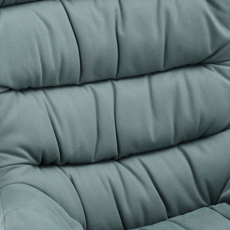 Fabric Rocking Chair Fireside Armchair Wingback Tub Sofa Padded Relaxing Lounger