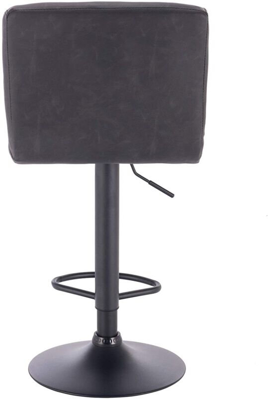 2x Bar Stools Breakfast Chairs Leather Adjustable Height Swivel Lift for Kitchen