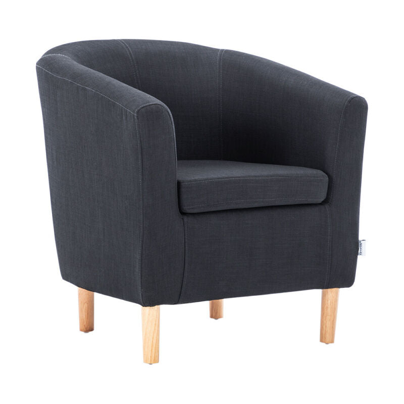 Victorian Retro Accent Armchair Wing High Back Chair Upholstered Lounge Fabric