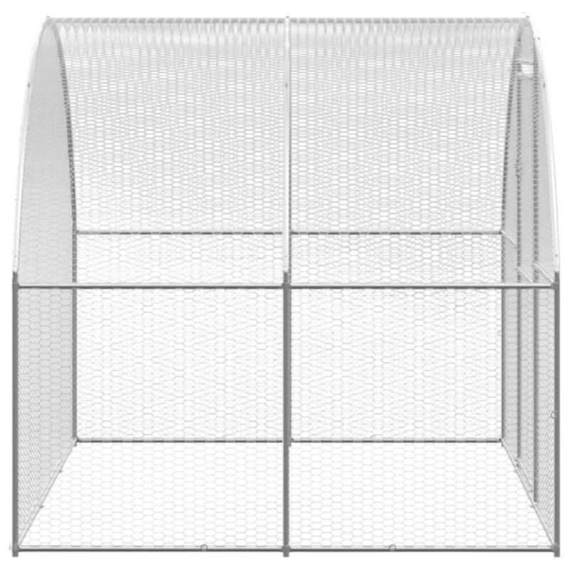 Outdoor Chicken Coop 3x6x2 m Galvanised Steel N7V7