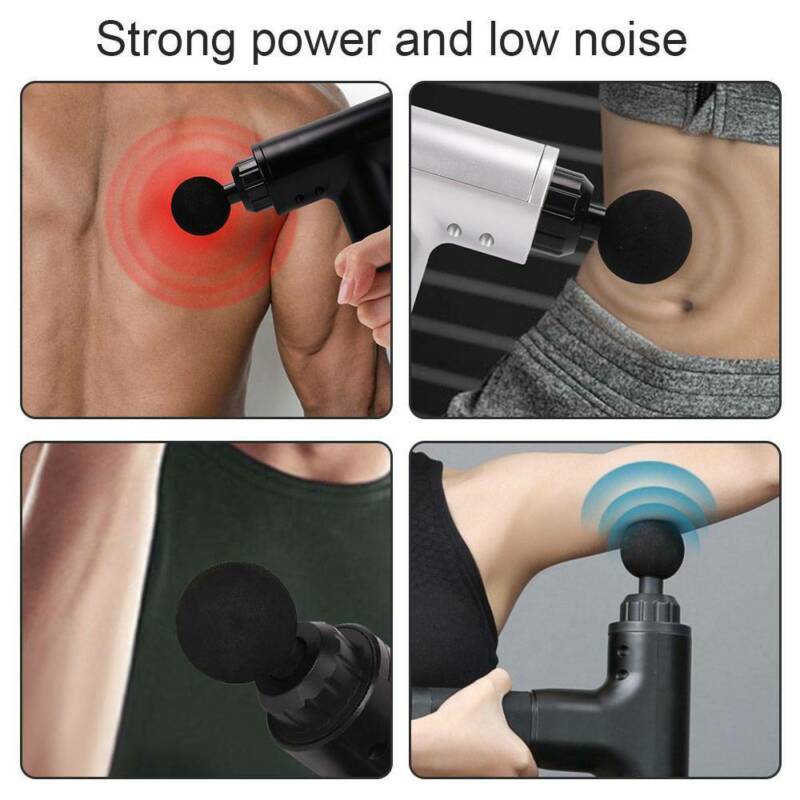 Massage Gun Deep Percussion Massager Muscle Vibration Relaxing Therapy  Tissue UK