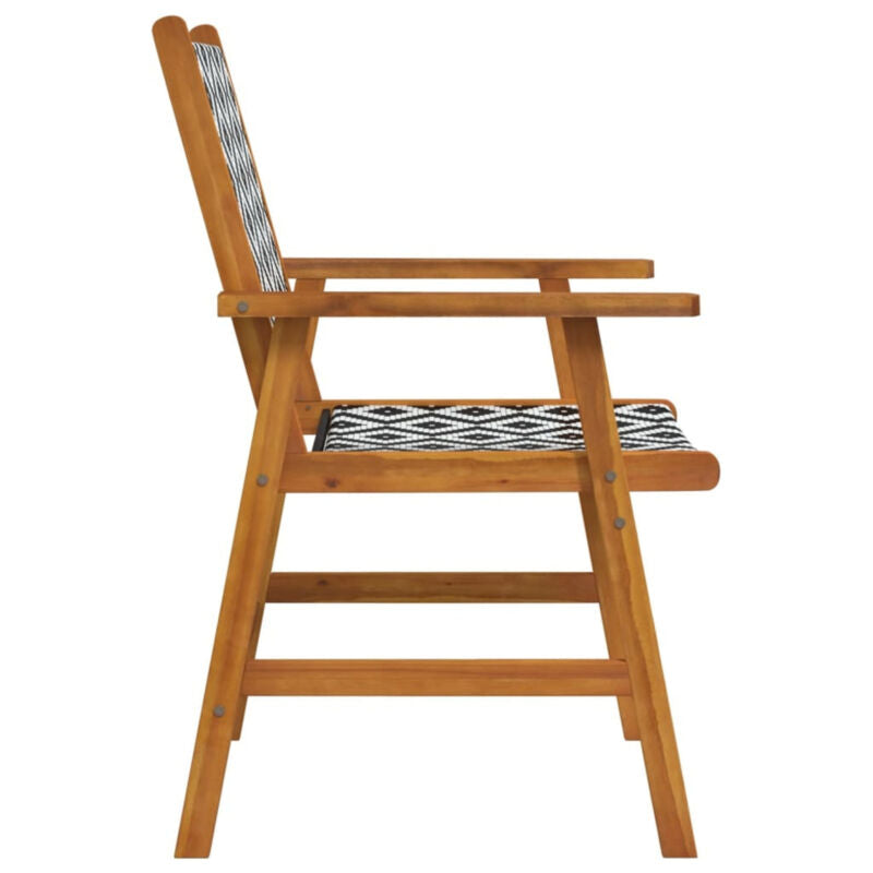 Garden Chairs 6 pcs Solid Acacia Wood S5M4