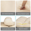 3 IN 1 Folding Lazy Sofa Bed Floor Sleeper Seat 6-Position Adjustable 2 Pillows