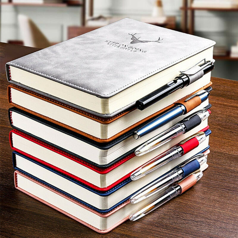 360 Pages A5 PU Leather Cover Traveler Journal Notebook Lined Paper Diary Gift