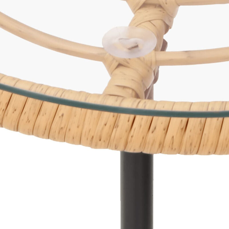 5 Piece Garden Dining Set Poly Rattan L2I4