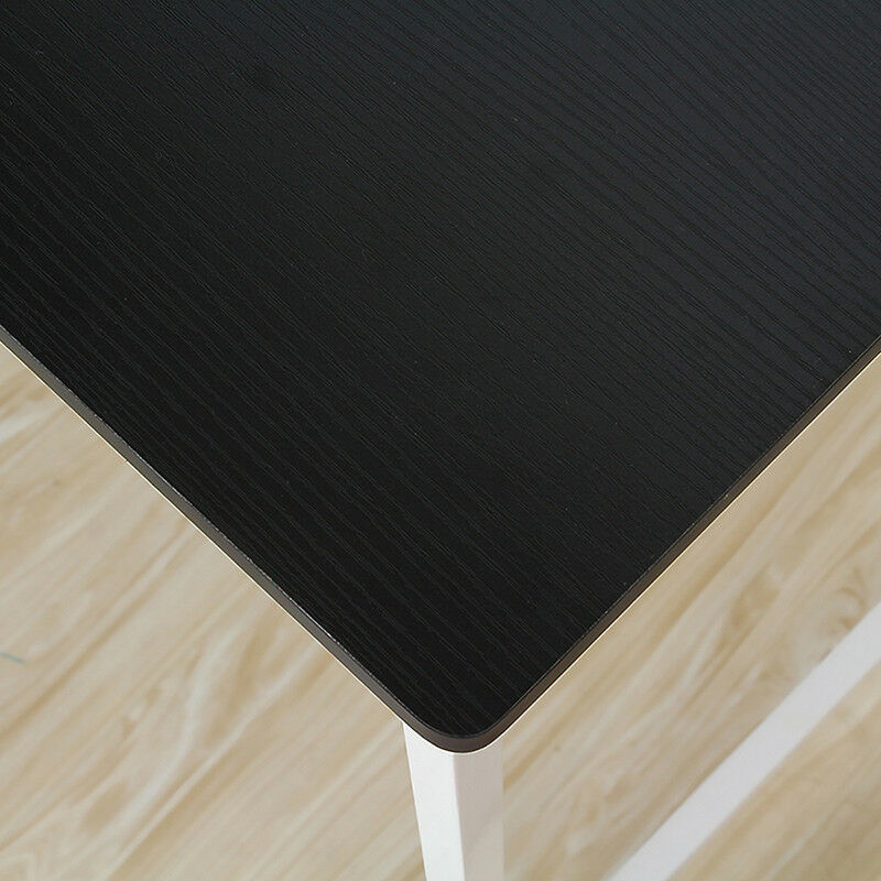 Computer Laptop Table Desk Wood Top Study Office Home Workstation Black/White