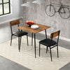 Dining Table and Chairs with PU Leather Set Kitchen Breakfast Bar Furniture MU