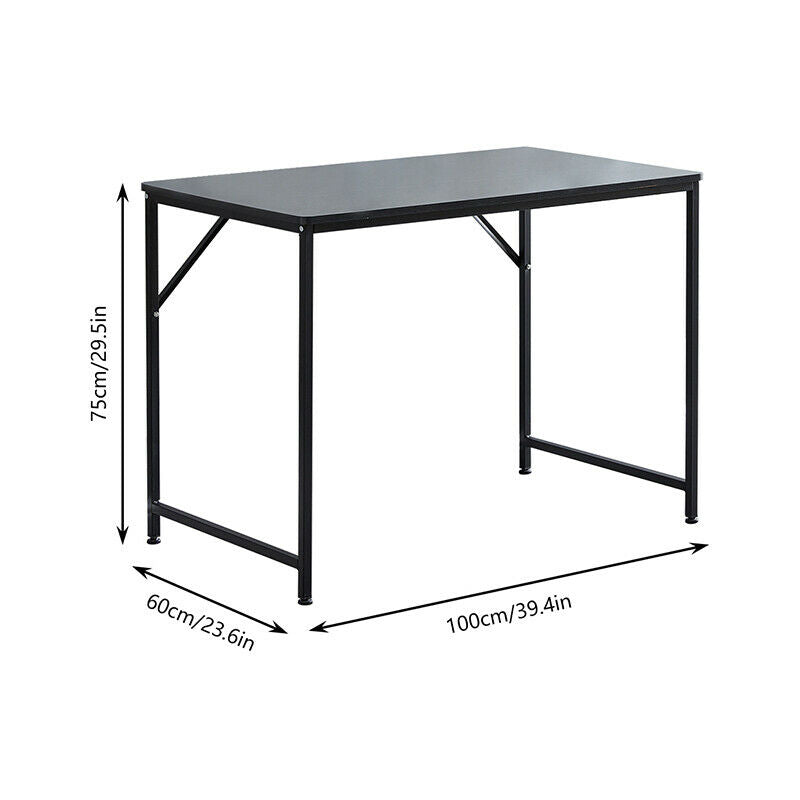 Black Modern Computer Desk Workstation PC Table Study Office 100 X 60 X 75 CM BN