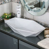 MULTI SHAPE BATHROOM CLOAKROOM COUNTERTOP CERAMIC BASIN SINK & POP UP WASTE SETS