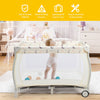 Portable Baby Playard 3 in 1 Convertible Bassinet Cot Bed Toddler Changing Table