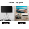 Wall-Mounted TV Stand Floating Media Audio / Video Console Cabinet W/ Cable Hole