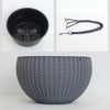 Self-watering Hanging Flower Pot Resin Plaited Hanging Basket Garden Decor