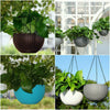 Self-watering Hanging Flower Pot Resin Plaited Hanging Basket Garden Decor
