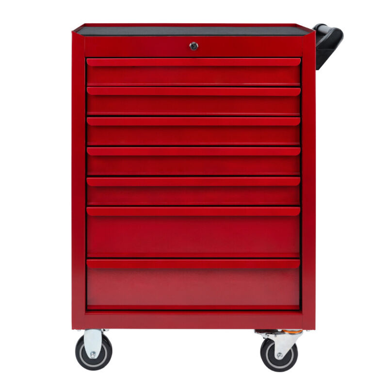 Garage Tool Chest Box Trolley Workshop 7 Drawers Storage Roller Cabinet w Wheels
