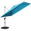 3M Patio Offset Umbrella Cantilever Parasol w/ Cross Base Tilting Market Parasol